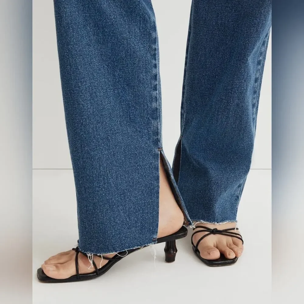 Madewell Baggy Straight high-rise blue jeans size 33 - Picture 4 of 8